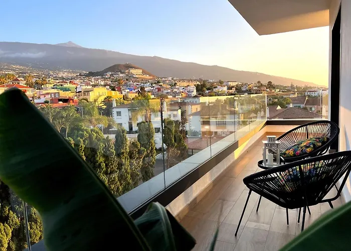 Apartmán Lujoso Completo, Piscina, Terraza Con Vistas Al Teide Puerto de la Cruz (Tenerife)